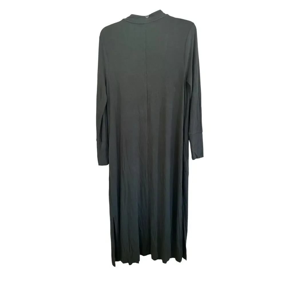 Soma Cool Nights + Days Long Ribbed Cardigan Heather gray size small - Picture 3 of 9